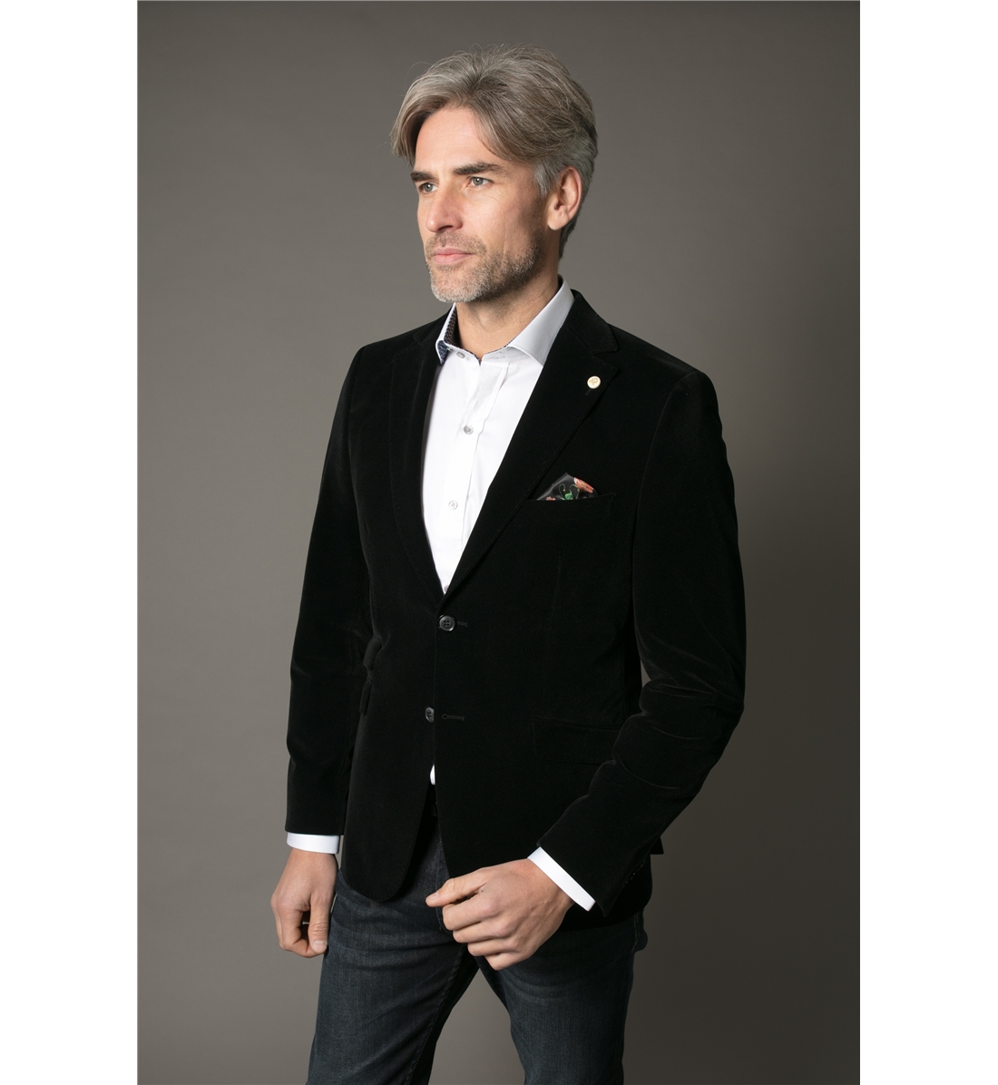 Mens printed velvet blazer hotsell