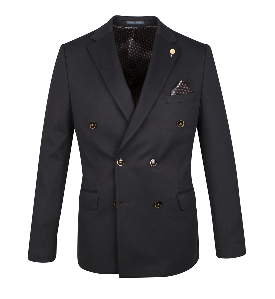 Guide London Navy Double Breasted Jacket