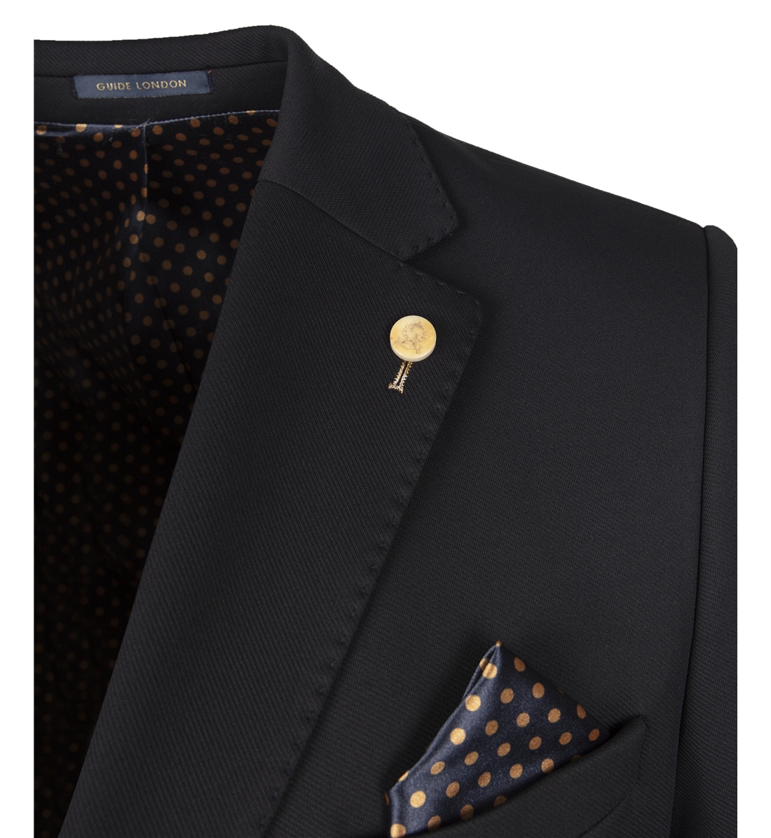 Guide London Navy Double Breasted Jacket - Image 2