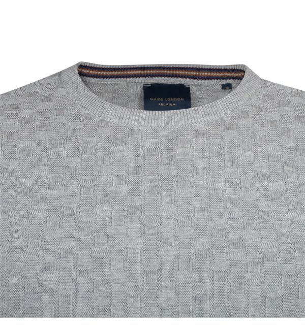 Guide Of London Grey Knitted Jumper (KW2715) - Image 2