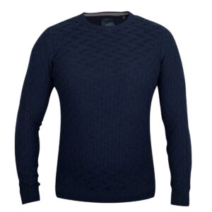 Guide Of London Navy Knitted Jumper (KW2715)