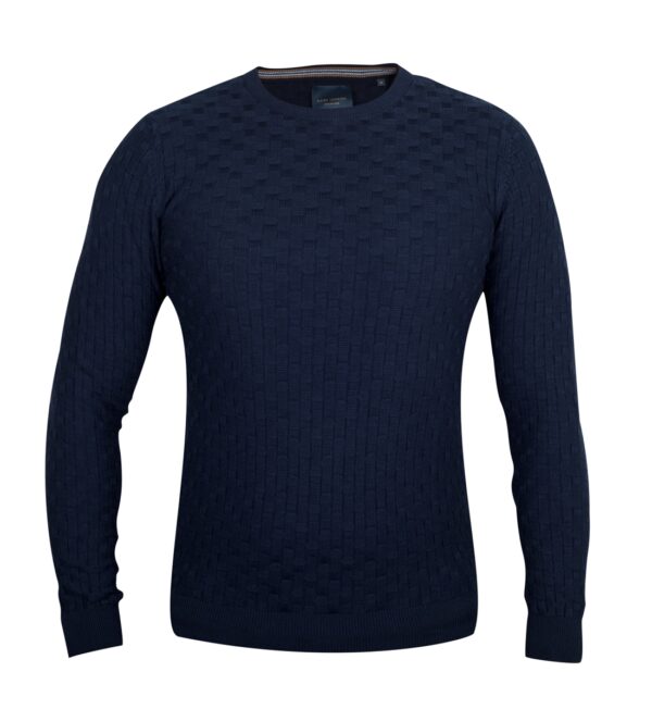 Guide Of London Navy Knitted Jumper (KW2715)