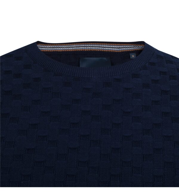Guide Of London Navy Knitted Jumper (KW2715) - Image 2