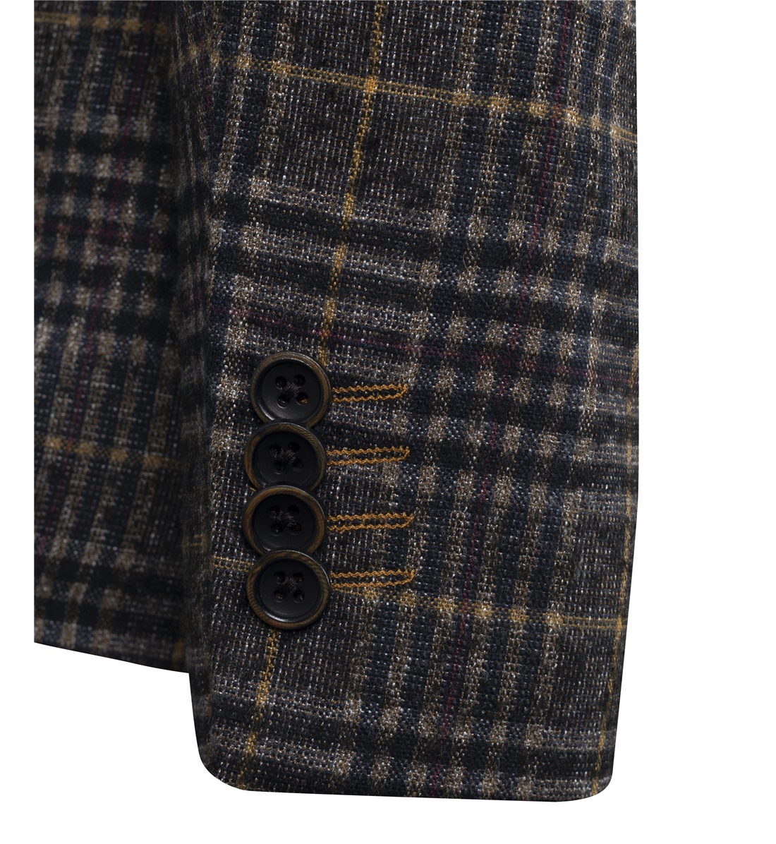 Guide London Black/Tan Check Jacket 3476 - Image 2