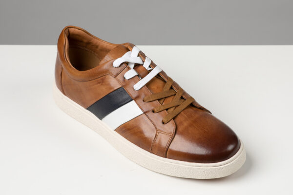 Sergio Duletti Dante Brown Leather Trainer - Image 2