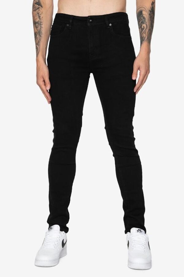 DML Striker Skinny Fit Black Jeans
