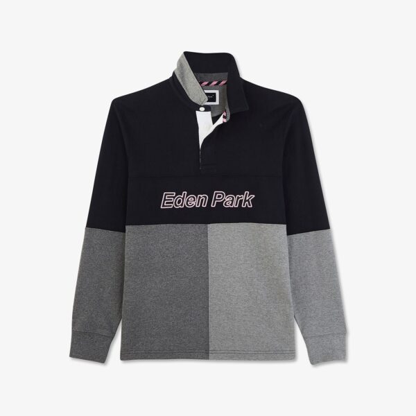 Eden Park Navy/Grey Block Colour Polo