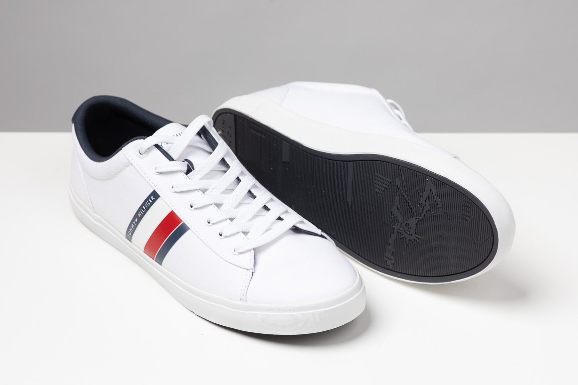tommy hilfiger canvas low trainers