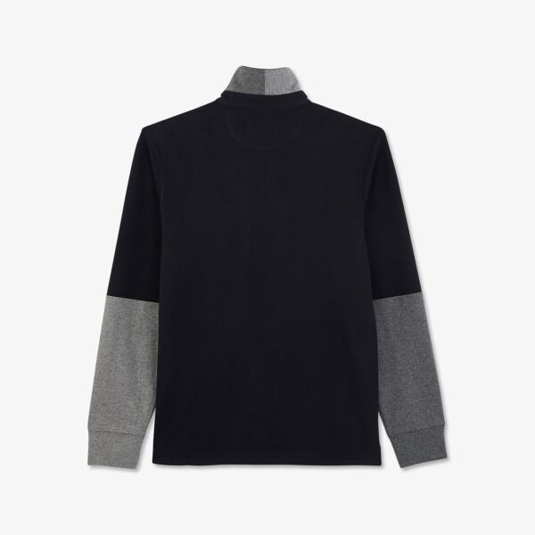 Eden Park Navy/Grey Block Colour Polo - Image 2