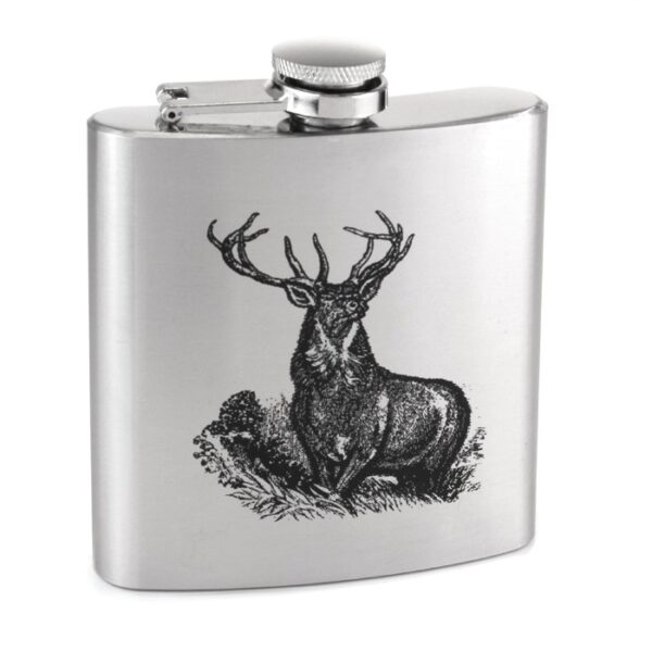 Stainless Steel 6oz Hip Flask - Image 4