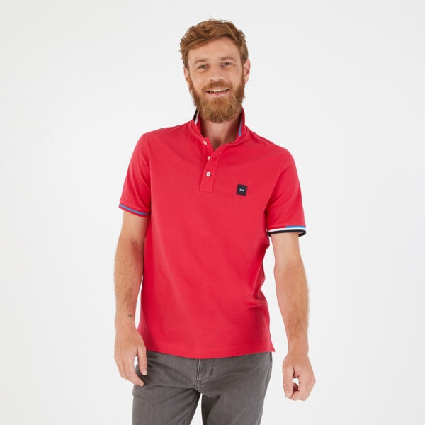Eden Park Polo Shirt Pimpon Red - Image 2