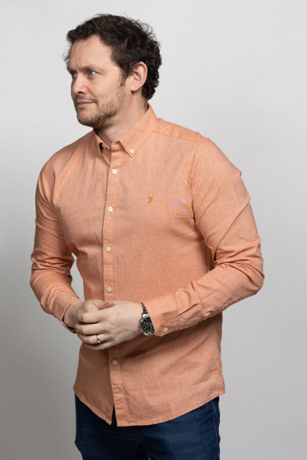 Farah Steen Cotton Salmon Shirt