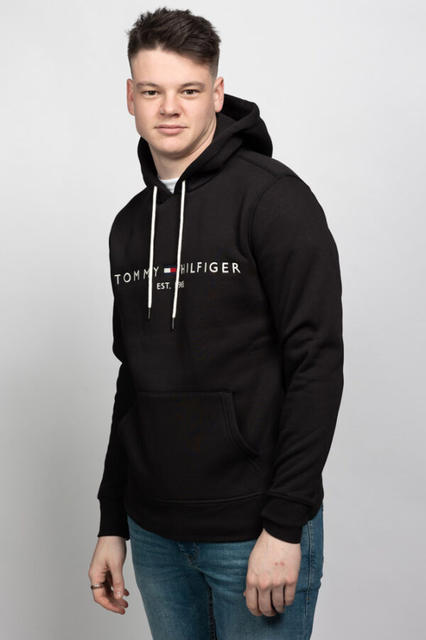 Tommy Hilfiger Logo Black Hoodie