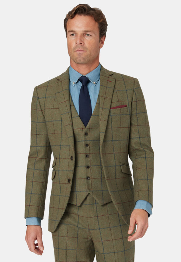 Brook Taverner Haincliffe Green Tweed Jacket