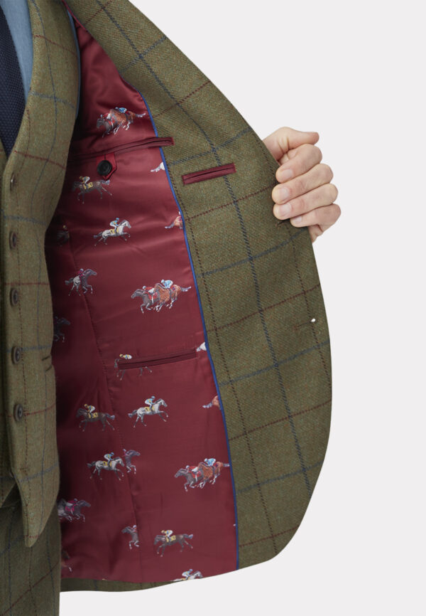 Brook Taverner Haincliffe Green Tweed Jacket - Image 4