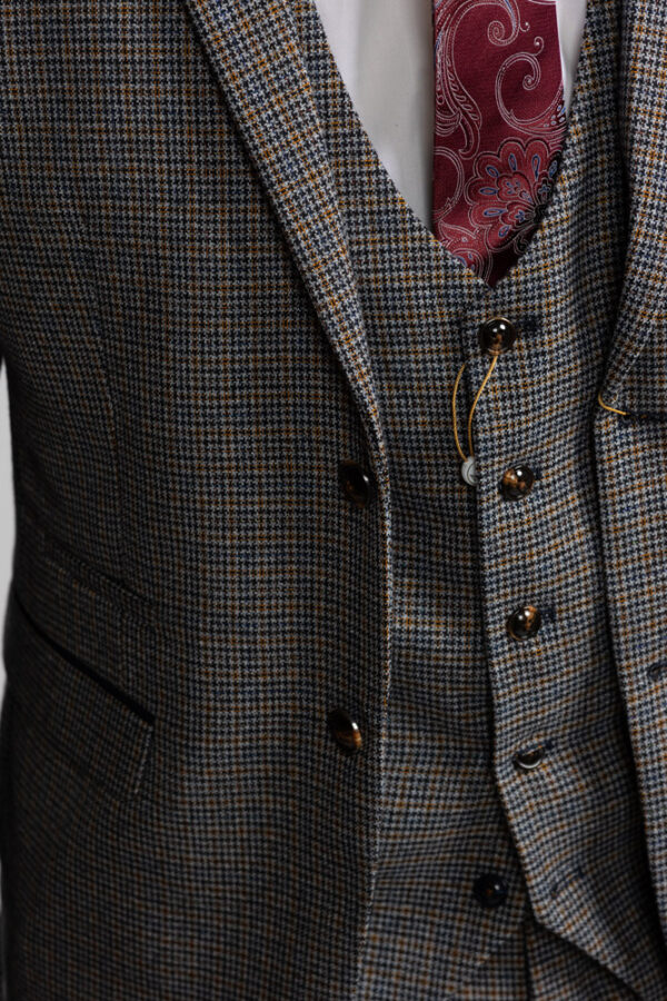 Marc Darcy Hardwick Navy/Tan Jacket - Image 3