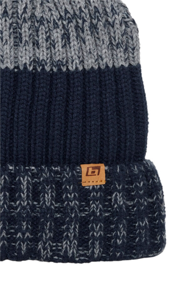 Blend Navy Knitted Beanie Hat 20714650 - Image 2