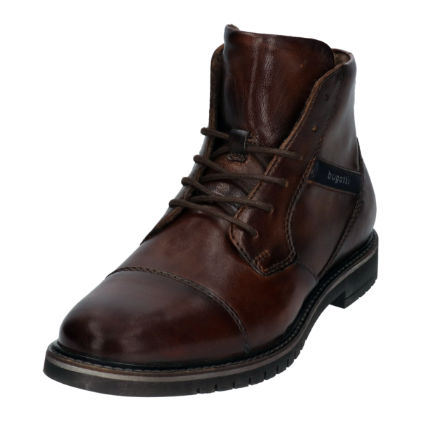Bugatti Dark Chestnut Boot With Side Zip - Image 5