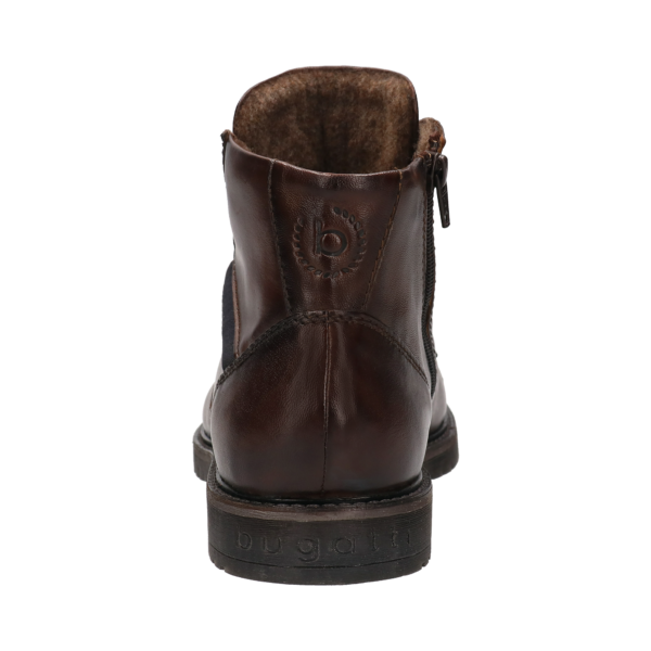 Bugatti Dark Chestnut Boot With Side Zip - Image 4