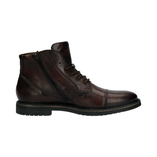 Bugatti Dark Chestnut Boot With Side Zip - Image 3