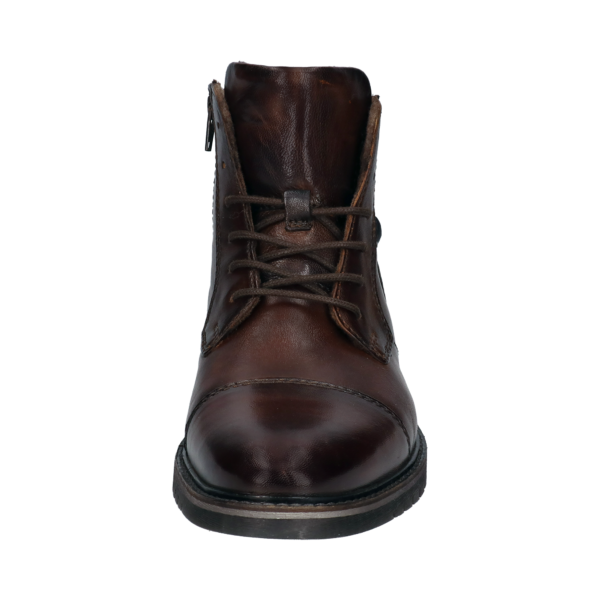 Bugatti Dark Chestnut Boot With Side Zip - Image 2