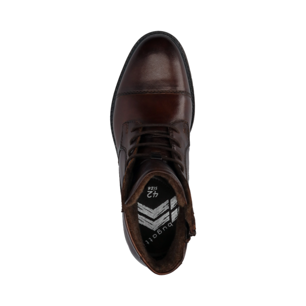 Bugatti Dark Chestnut Boot With Side Zip - Image 7