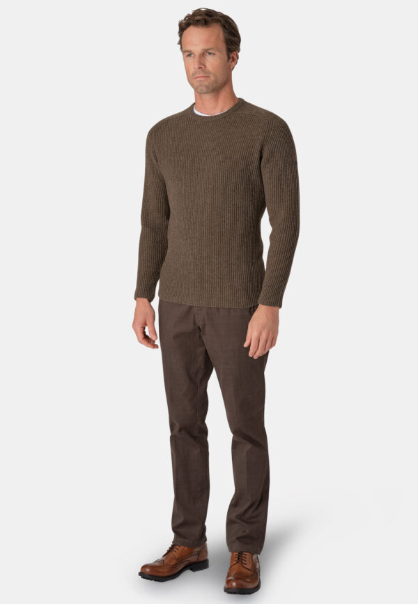Brook Taverner Pickering Chocolate Jumper 4063 - Image 2