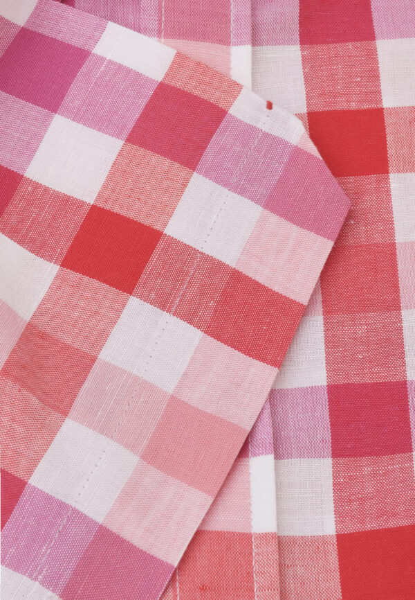 Brook Taverner Rose Check Short Sleeve Shirt - Image 3