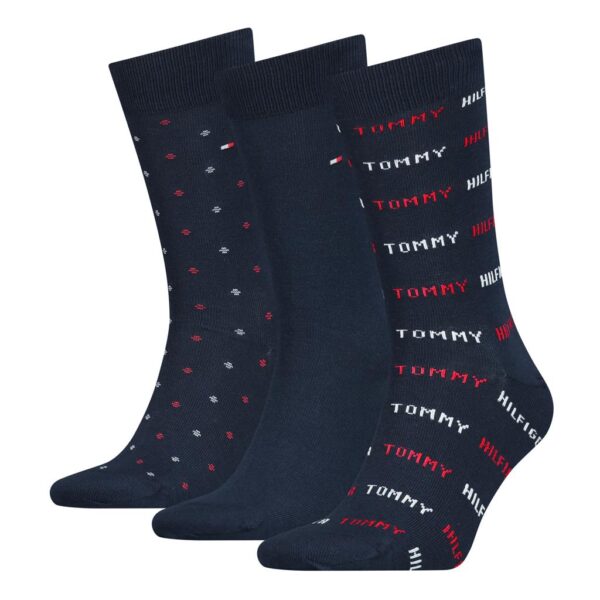 Tommy Hilfiger Navy Giftbox 3pk Socks