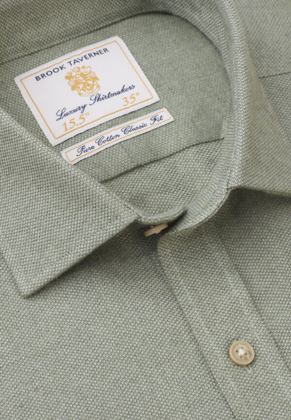 Brook Taverner Melange Fern Chevron Shirt 7994 - Image 2
