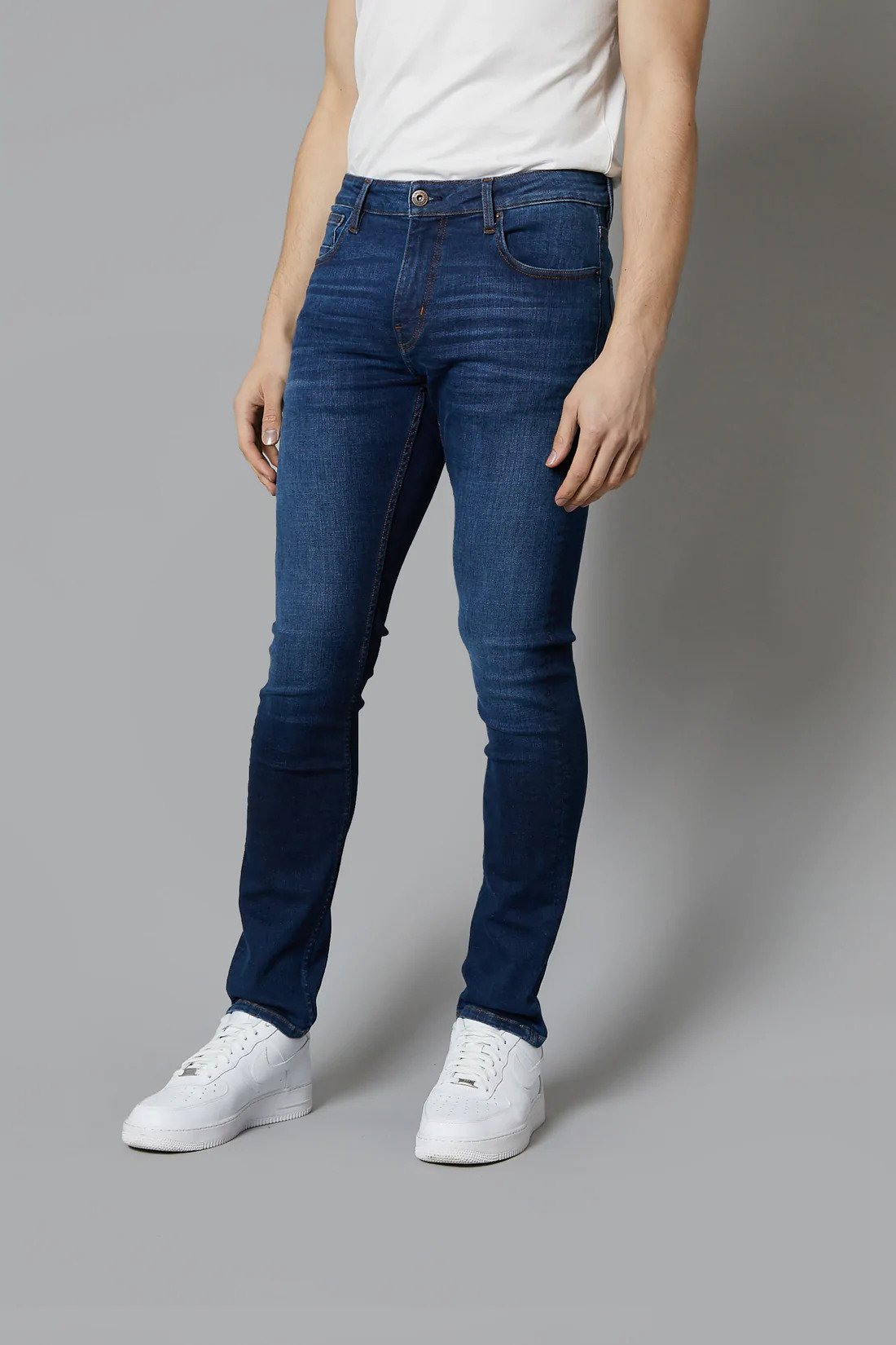 DML Dakota Slim Fit Jeans In Dark Blue