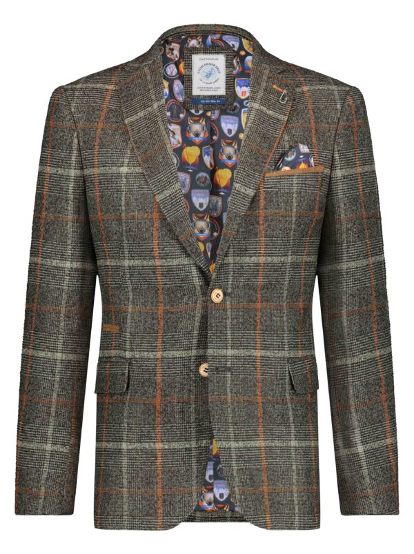 A Fish Named Fred Tan Check Jacket