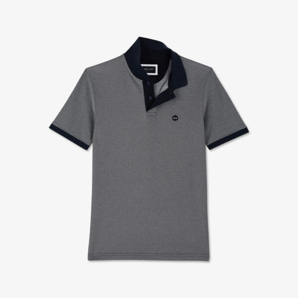 Eden Park Navy Textured Polo - Image 5