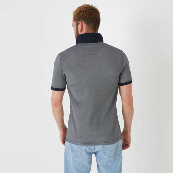 Eden Park Navy Textured Polo - Image 2