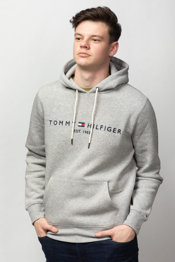 Tommy Hilfiger Logo Grey Hoodie