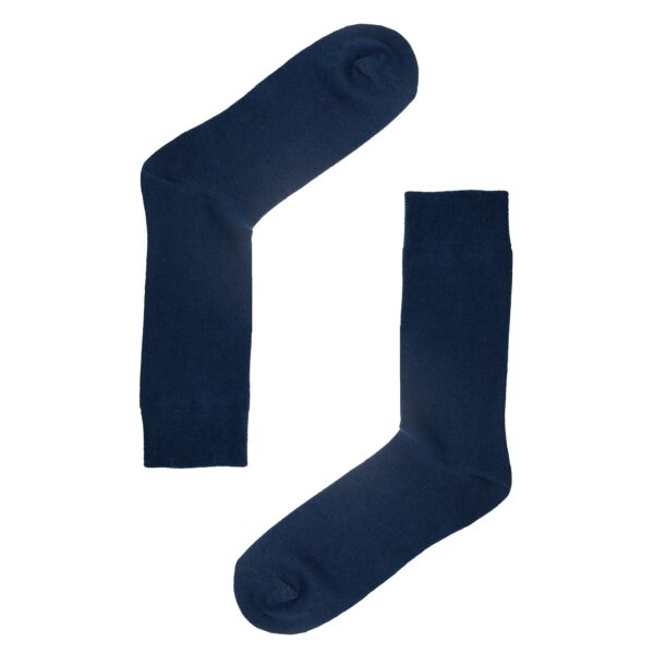 Jemsox Plain Denim Blue Socks - Image 2