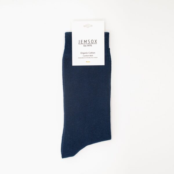 Jemsox Plain Denim Blue Socks - Image 3