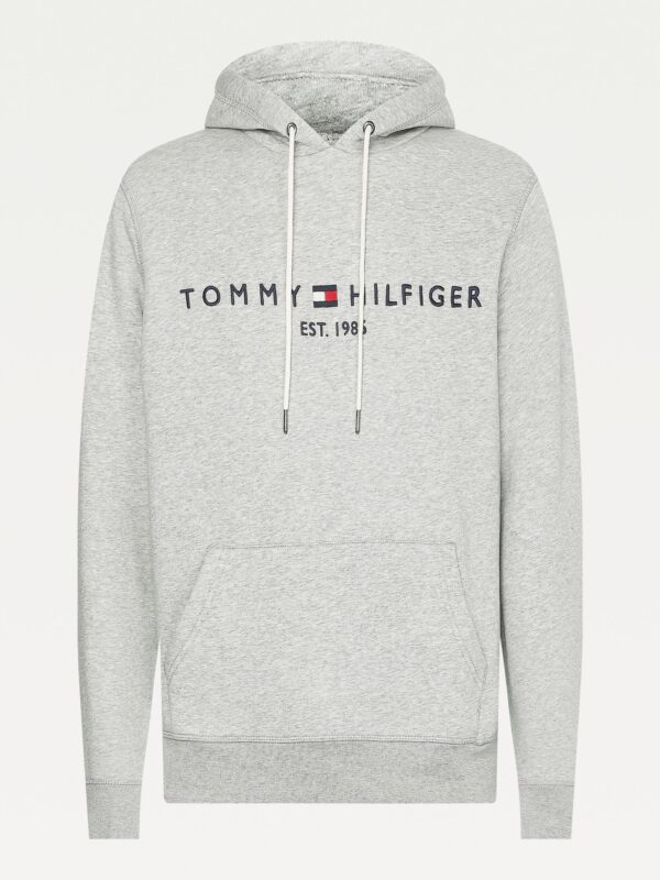 Tommy Hilfiger Logo Grey Hoodie - Image 5