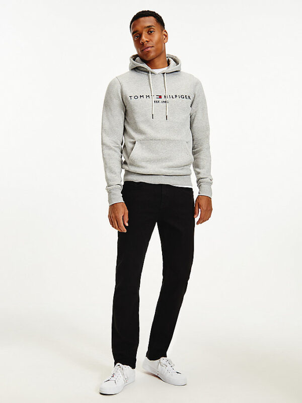 Tommy Hilfiger Logo Grey Hoodie - Image 2