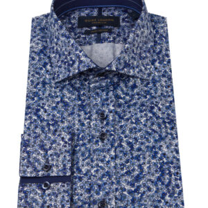 Guide London Blue Floral Shirt LS76151