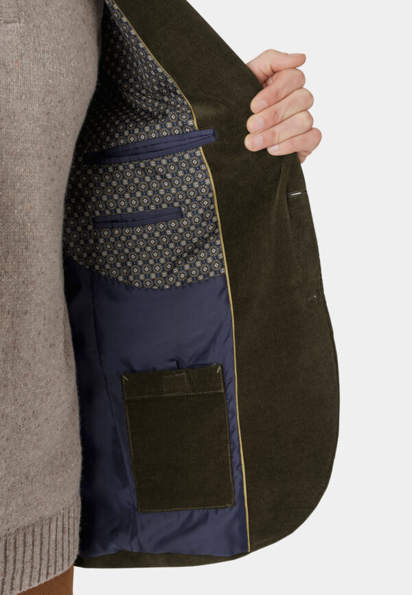 Brook Taverner Shakespeare Green Needle Cord Jacket - Image 2