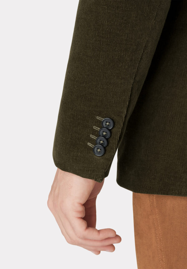 Brook Taverner Shakespeare Green Needle Cord Jacket - Image 3