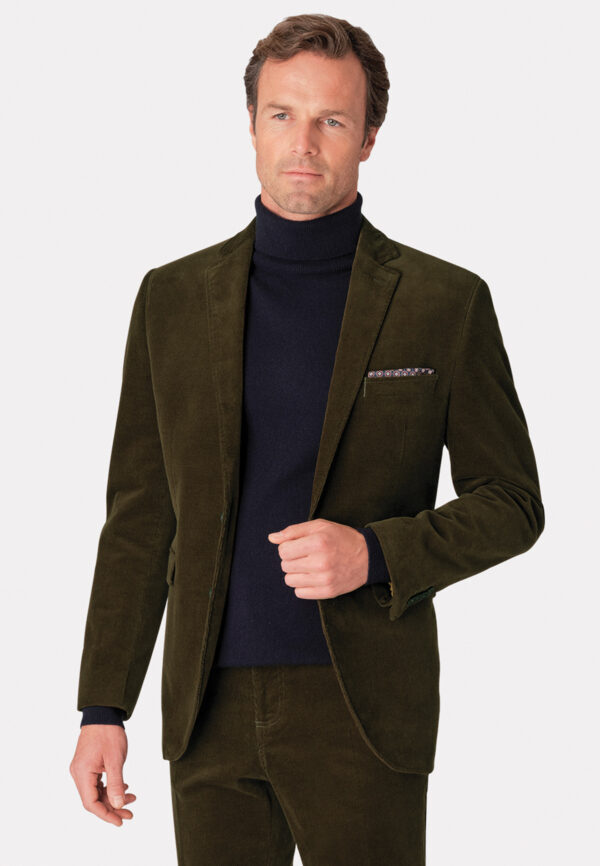 Brook Taverner Shakespeare Green Needle Cord Jacket