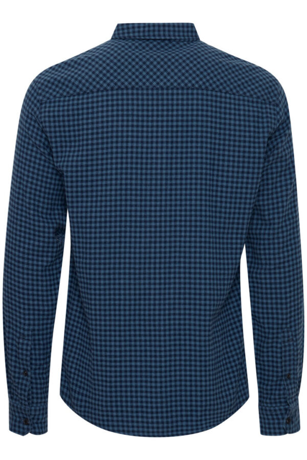 Blend Blue & Navy Gingham Shirt 20714317BB - Image 3