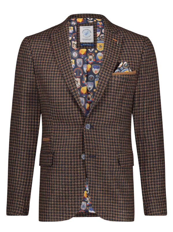 A Fish Named Fred Camel & Navy Blazer