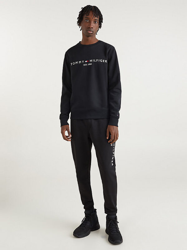 Tommy Hilfiger Logo Sweatshirt Black - Image 2