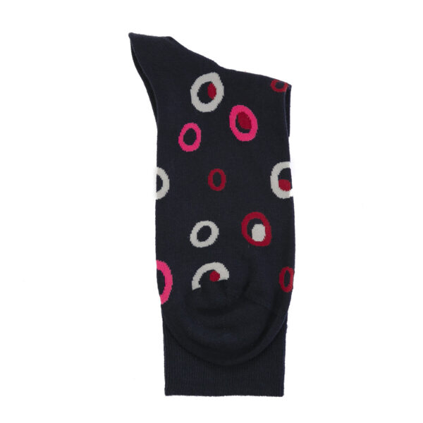 Jemsox Spot In A Circle Navy & Pink - Image 3