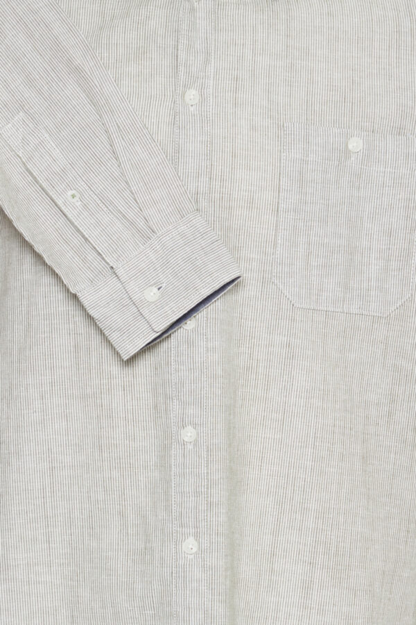 Blend Green & White Pinstripe Shirt 20715152 - Image 3