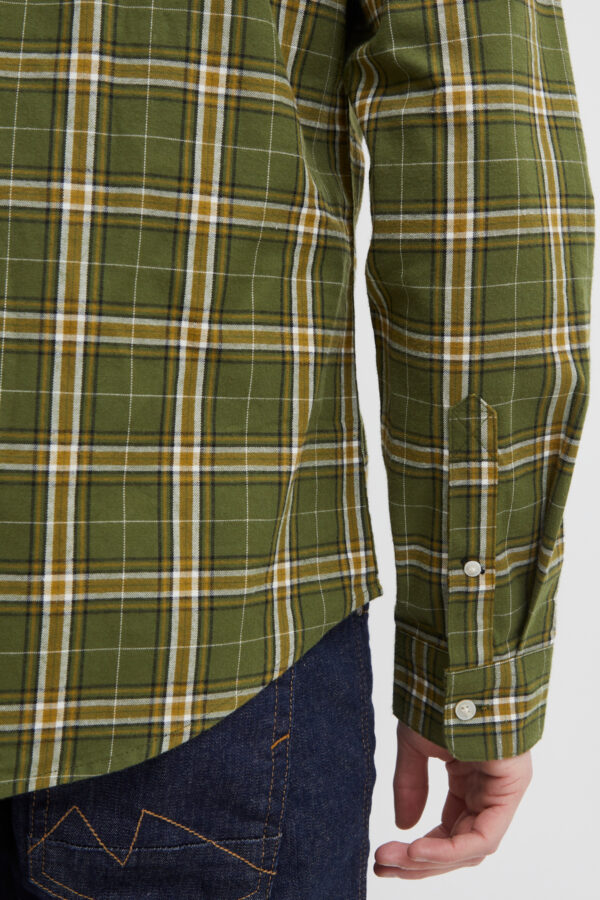 Blend Green Check Shirt 20715162 - Image 5