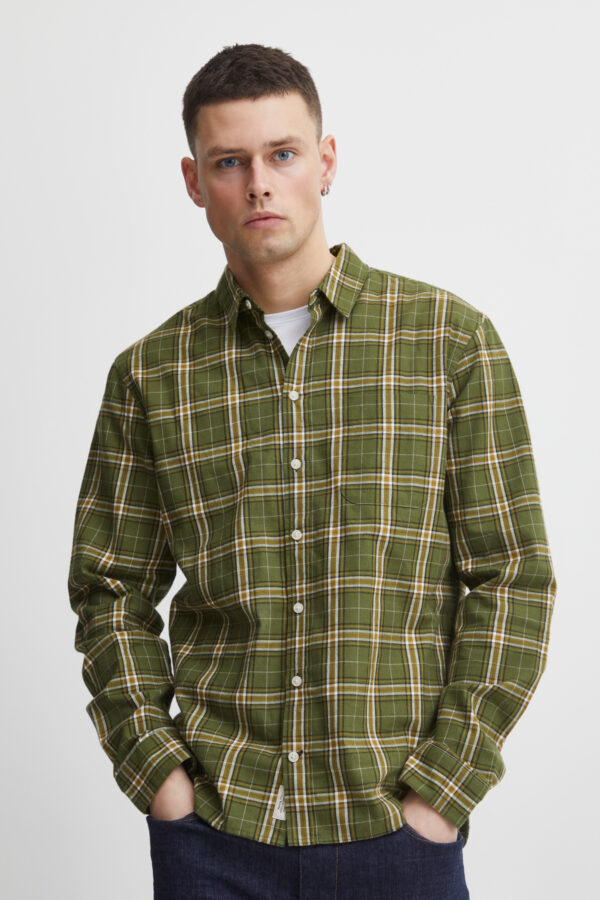 Blend Green Check Shirt 20715162